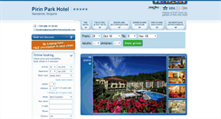 Desktop Screenshot of pirinparkhotelsandanski.com